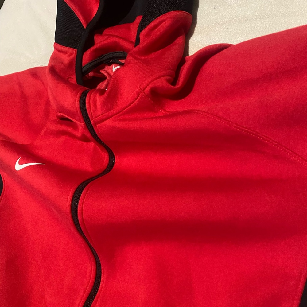 Red Nike Tech Hoodie